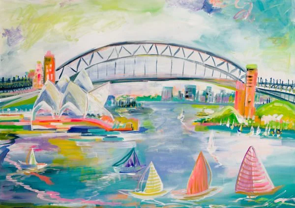 A Day in Sydney Abstract Wall Art - Image 3