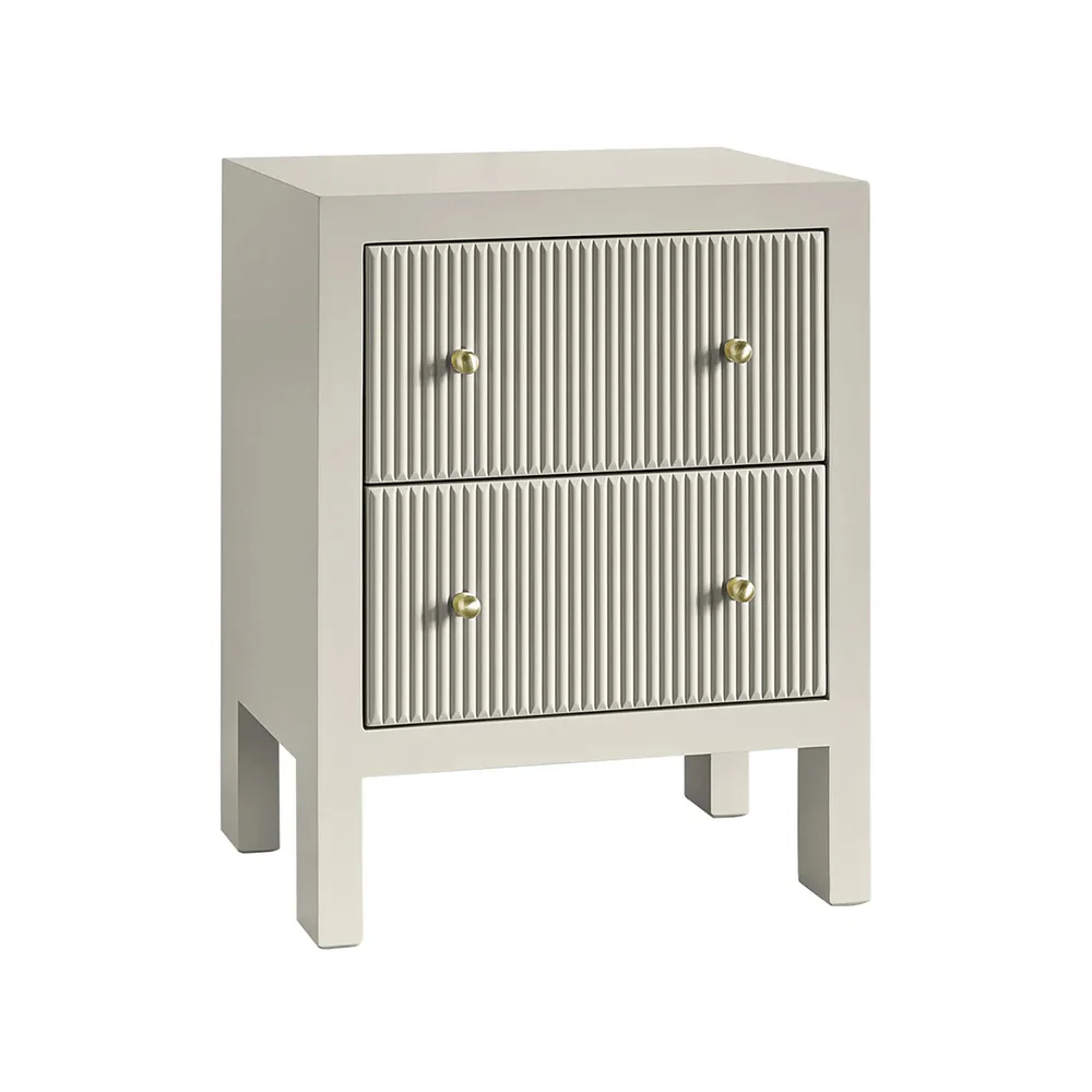 Adele Bedside Table - Small Grey - Image 2