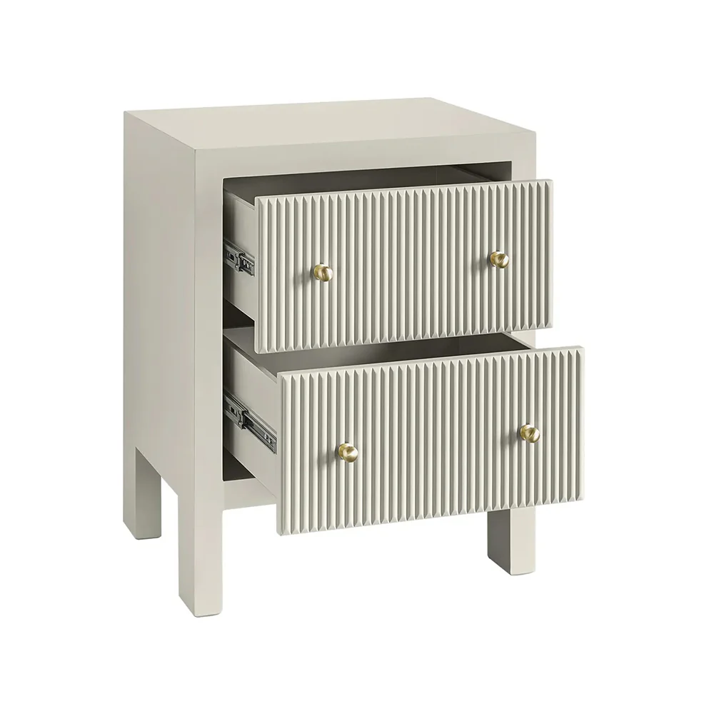 Adele Bedside Table - Small Grey - Image 3