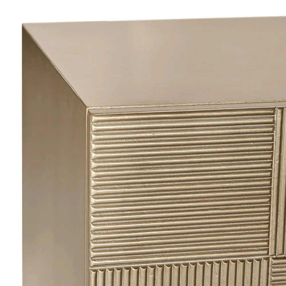 Astoria Bedside Table - Large Antique Gold - Image 5