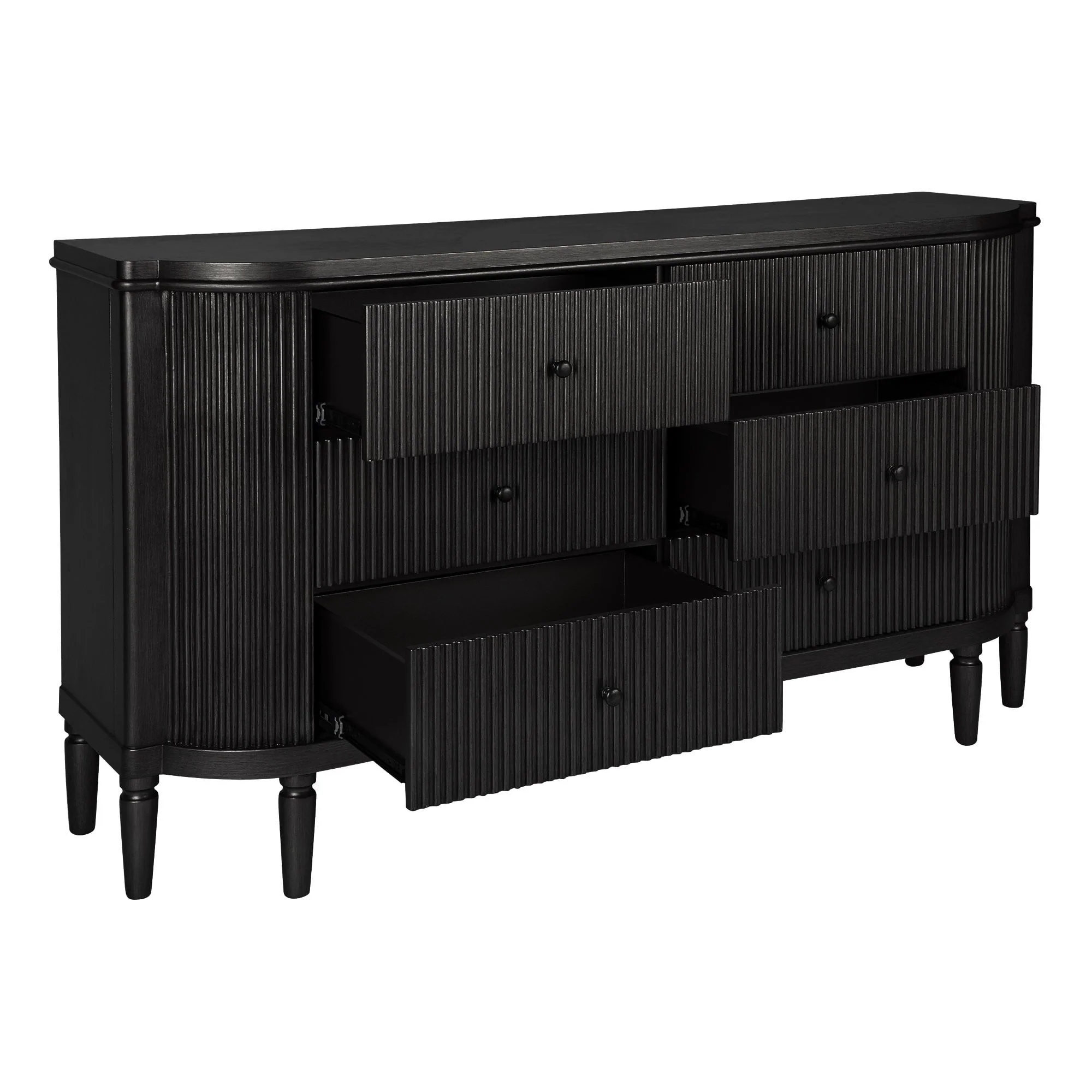 Amara 6-Drawer Chest Black - Image 5