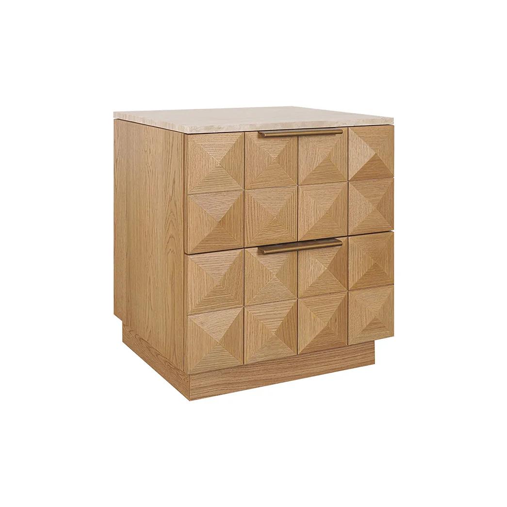 Benedict Natural Oak Bedside Table - Range