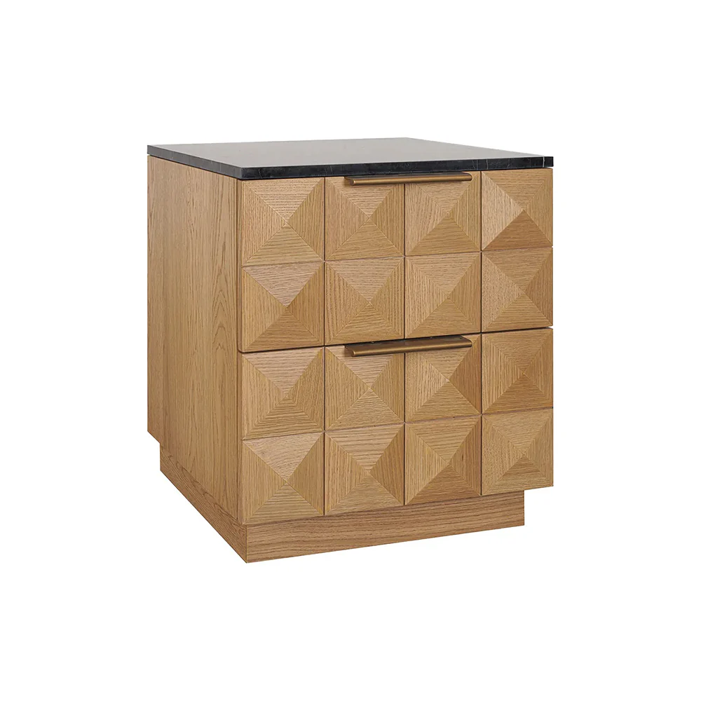 Benedict Natural Oak Bedside Table - Range - Image 4