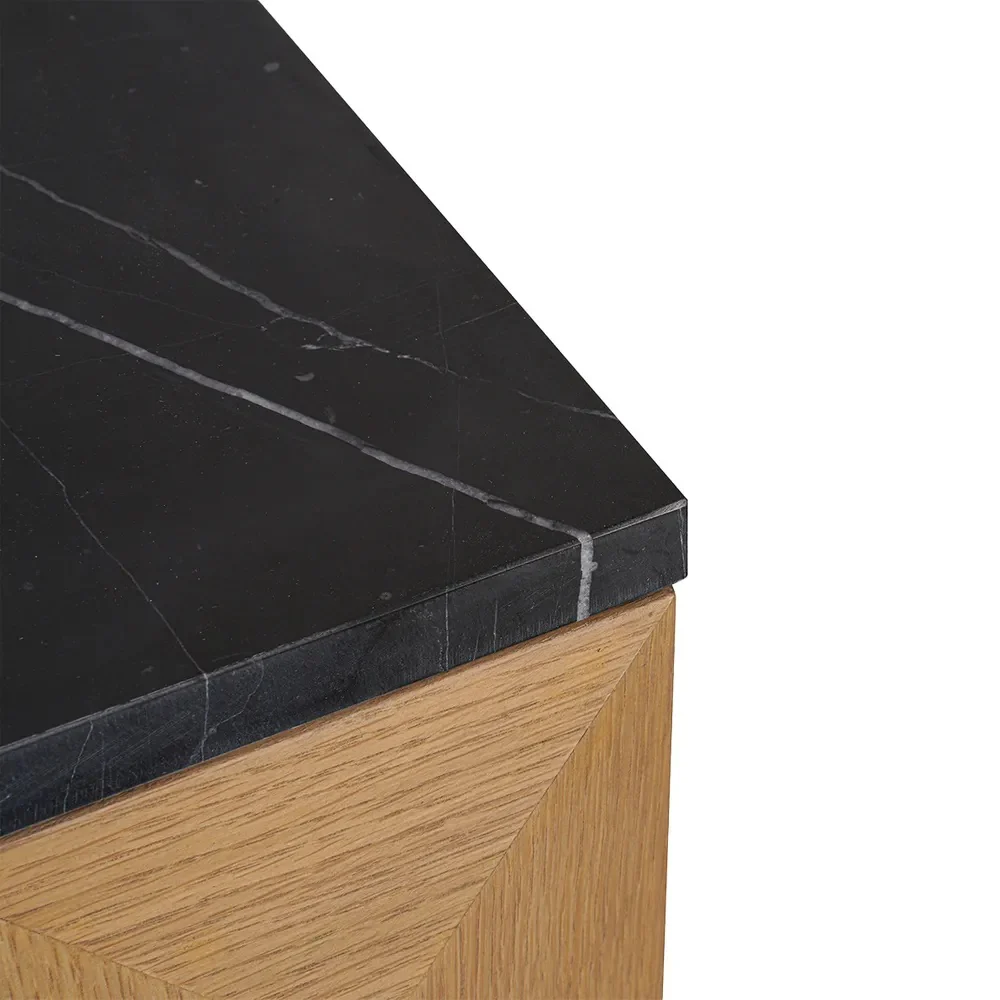 Benedict Natural Oak Bedside Table - Range - Image 6