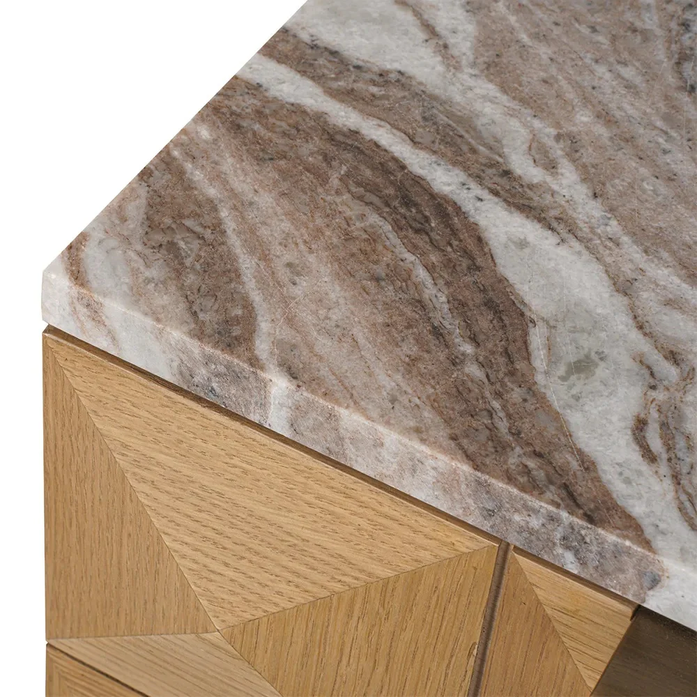 Benedict Natural Oak Bedside Table - Range - Image 8