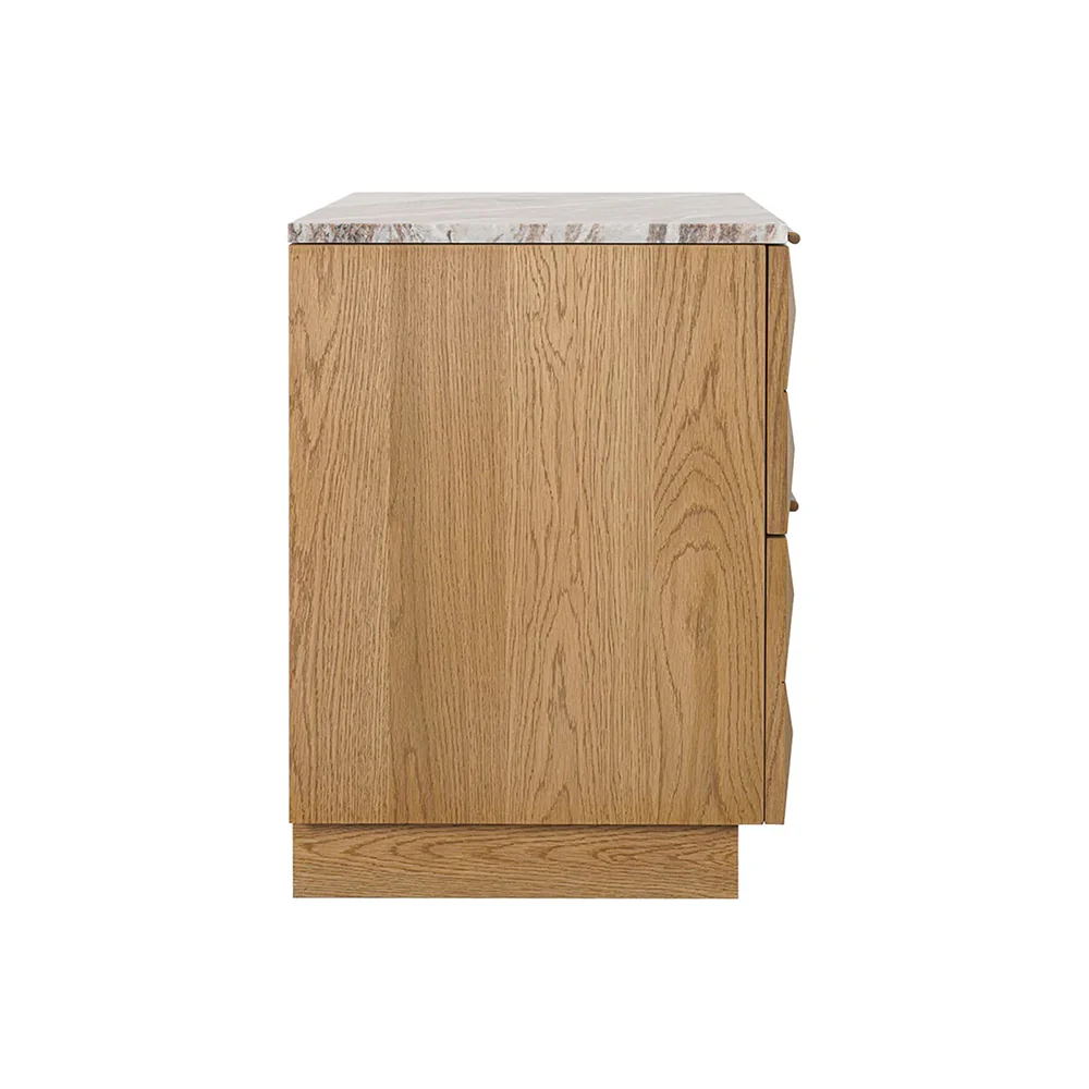 Benedict Natural Oak Bedside Table - Range - Image 9