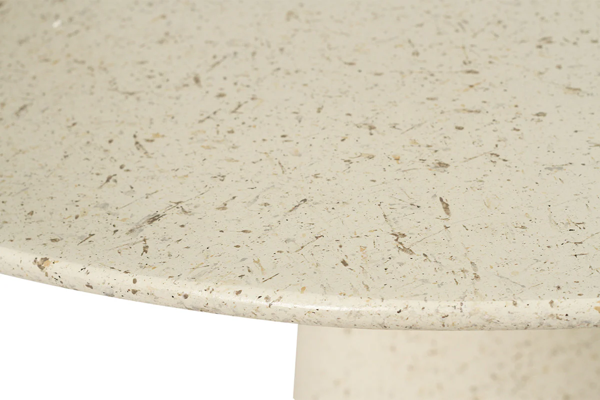 Byron Bay Stone Round Dining Table - 160cm - Image 7