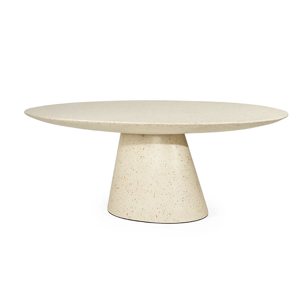 Byron Bay Stone Oval Dining Table - 220cm - Image 2