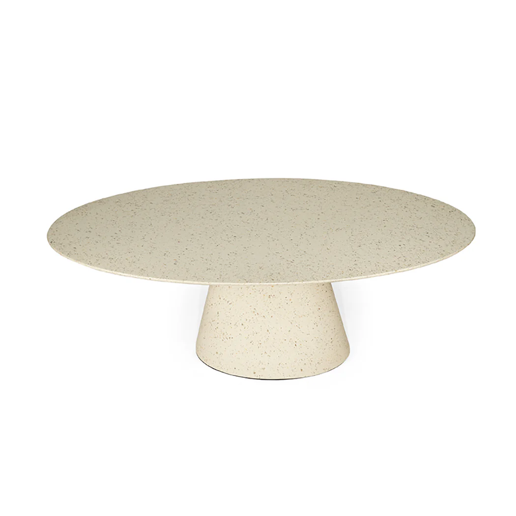 Byron Bay Stone Oval Dining Table - 220cm - Image 5