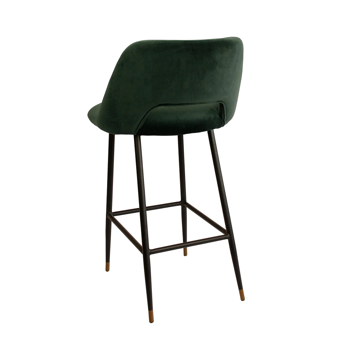 Capri Bar Stool - Dark Green Velvet - Image 3