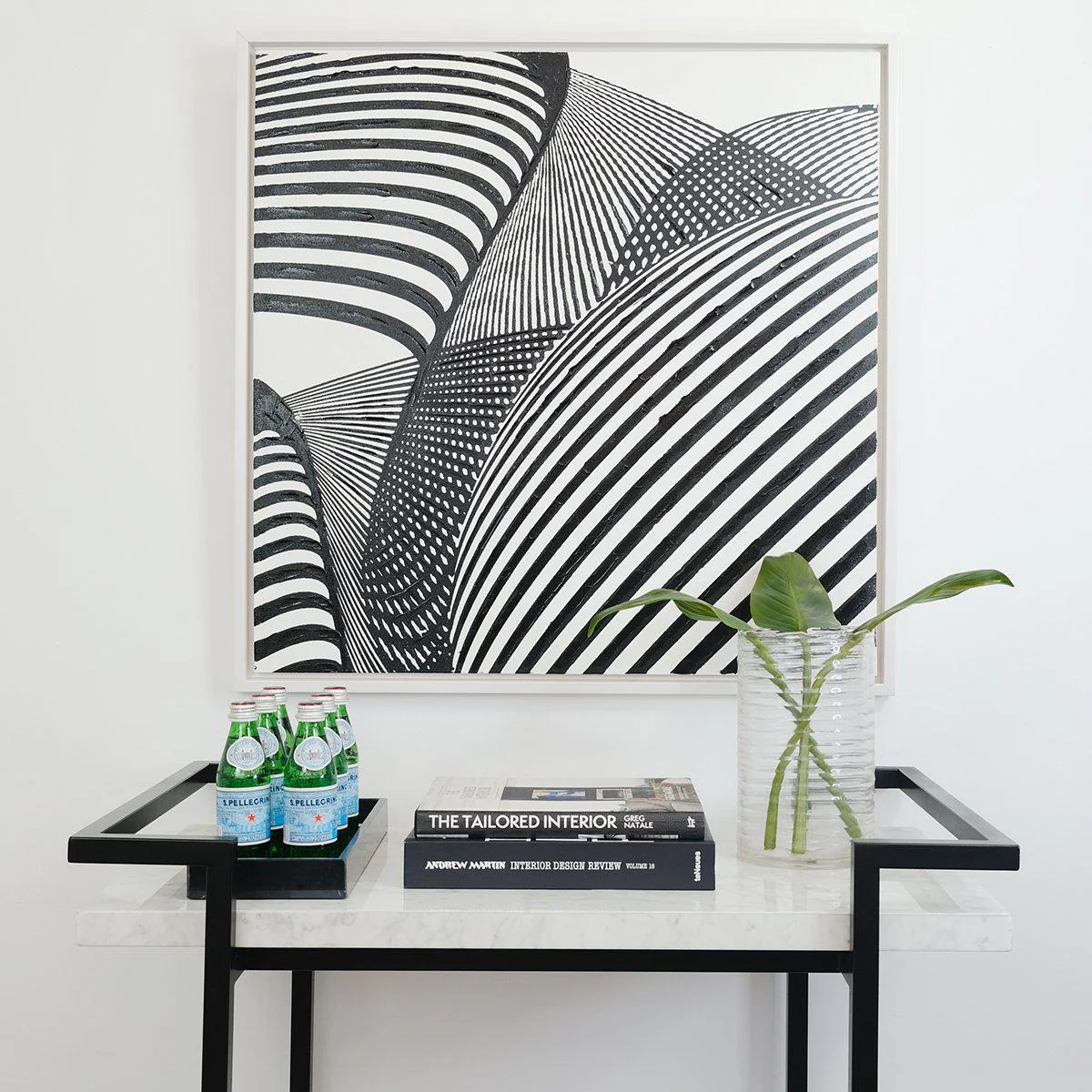Madison Drinks Trolley - White & Black - Image 4