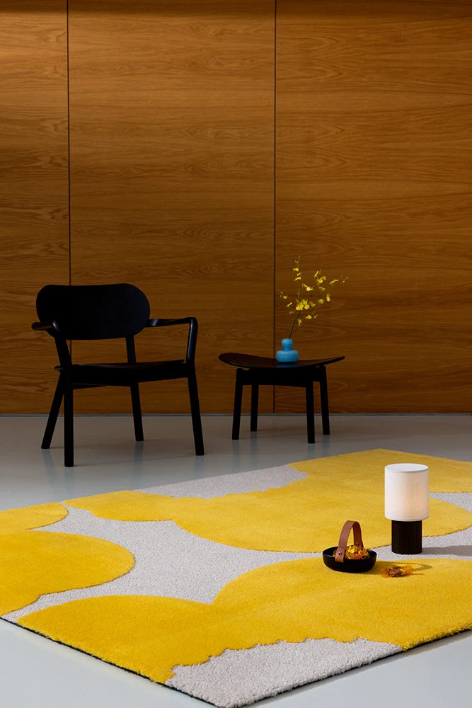 Marimekko Iso Unikko Yellow Rug