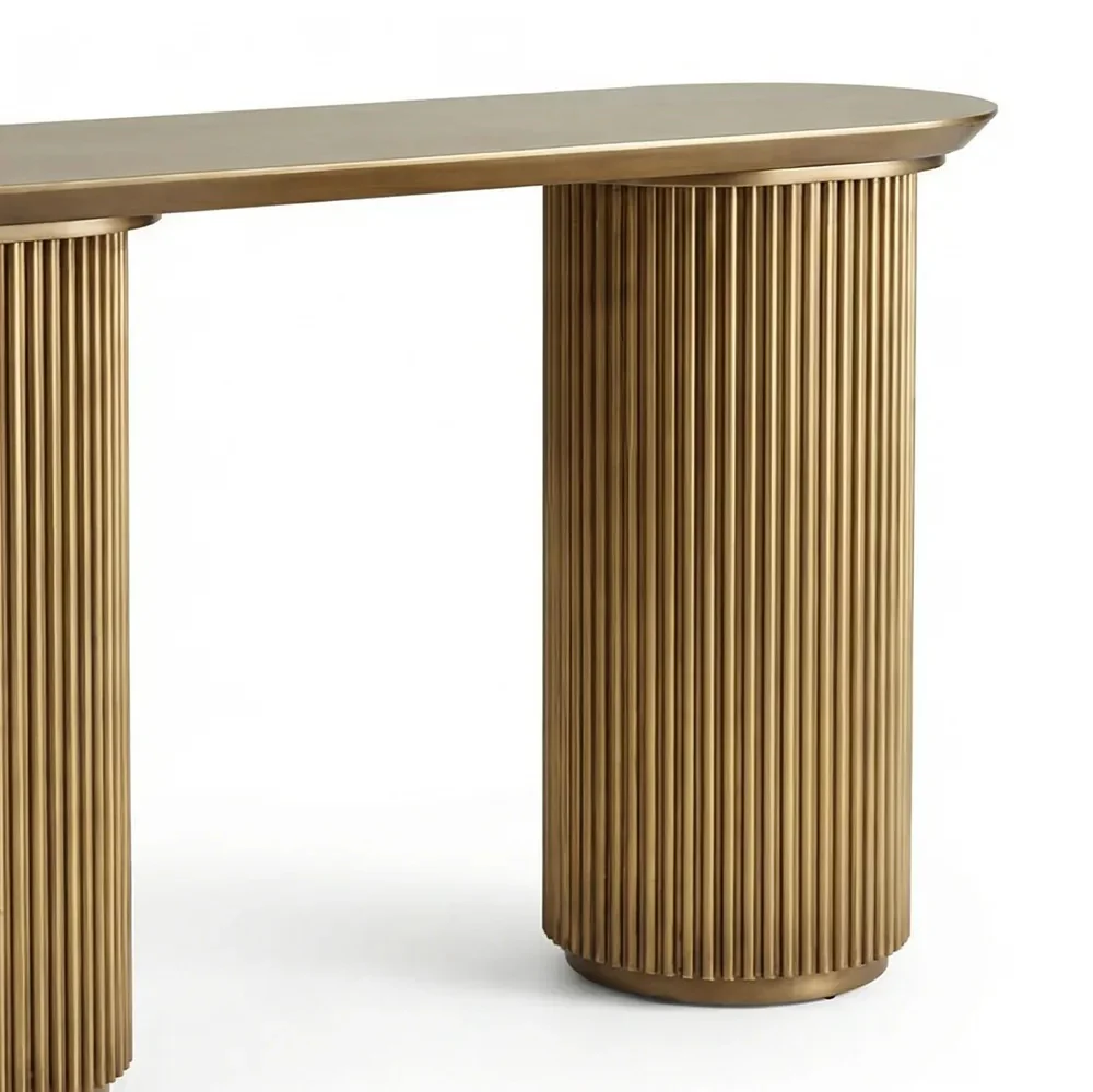 Monaco Console Table - Small Antique Gold - Image 4