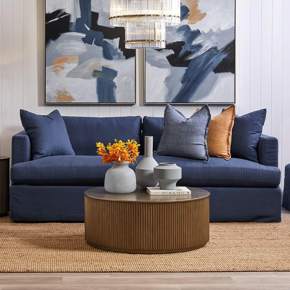 Monaco Round Coffee Table - Antique Gold - Image 4