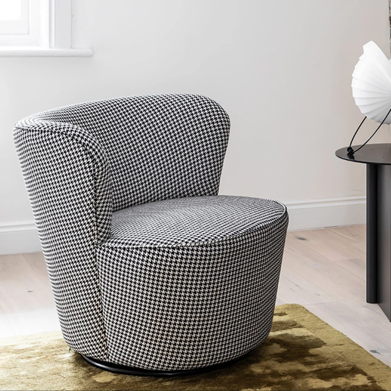 Monte Carlo Swivel Armchair - Houndstooth - Image 2