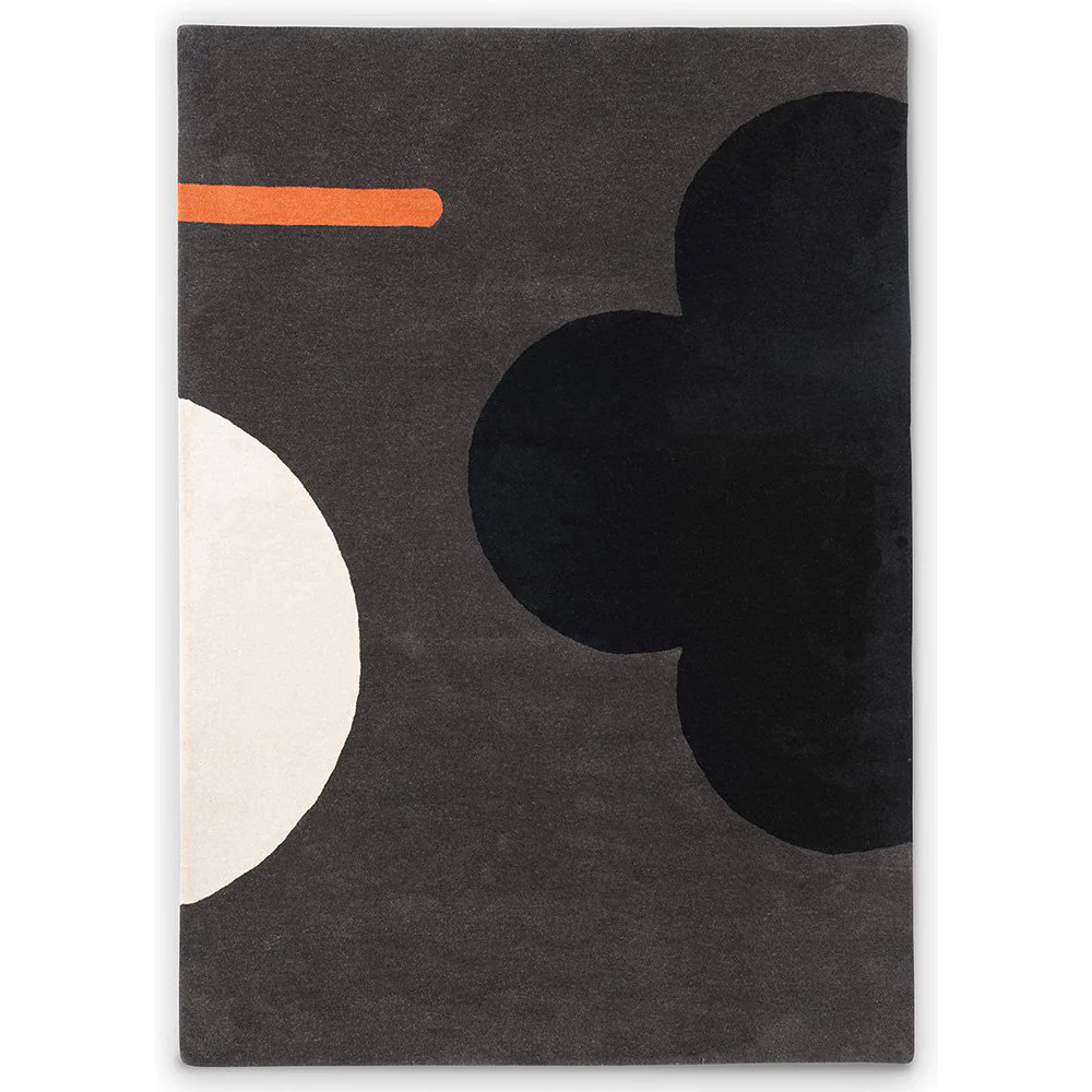 Orla Kiely Geo Flower Graphite Rug
