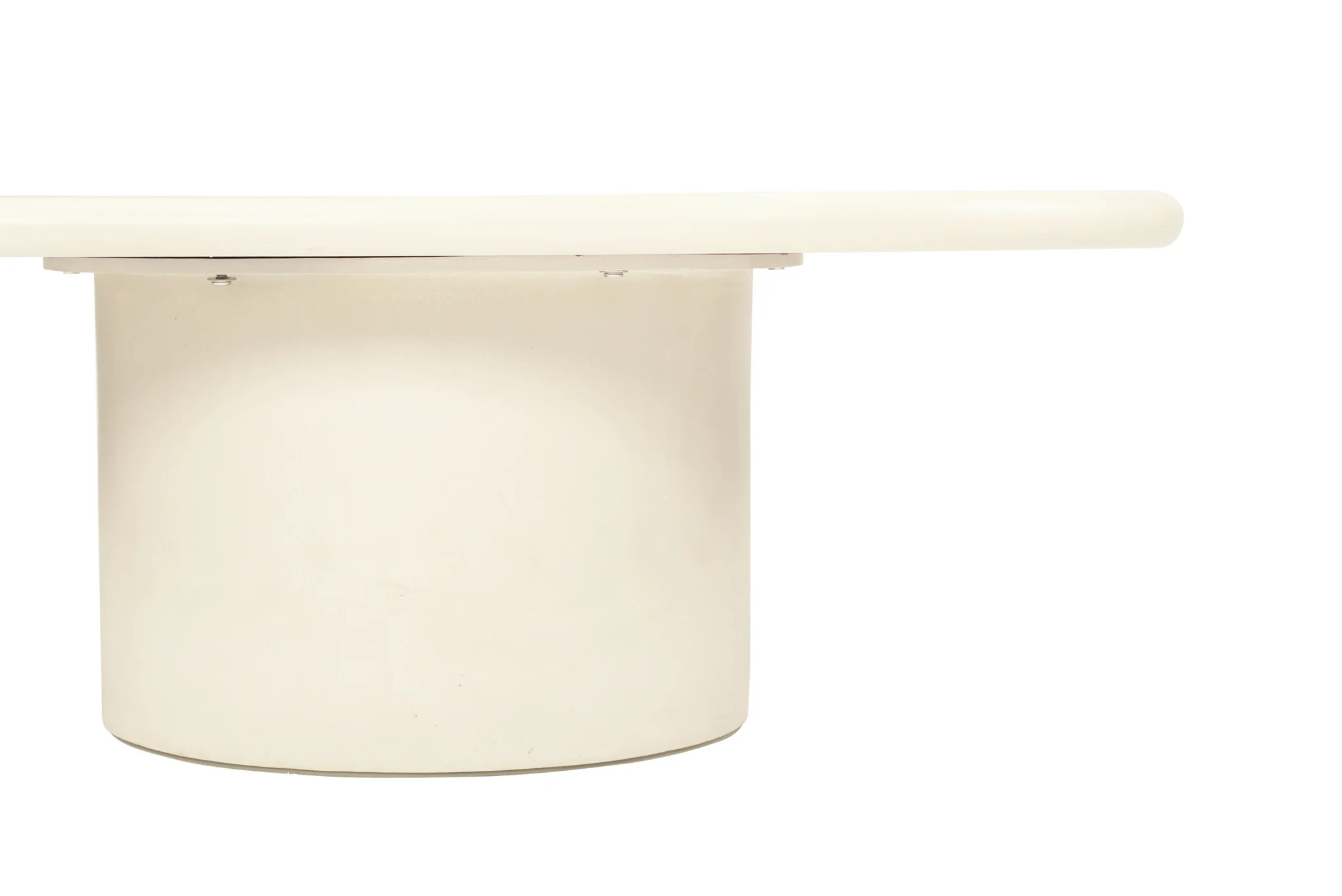 Piato Organic Coffee Table 120cm - Latte - Image 5