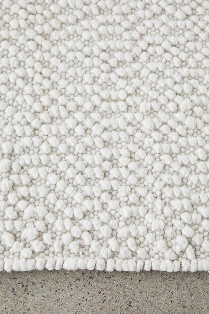 Rug Culture Boucle Rug - White - Image 3