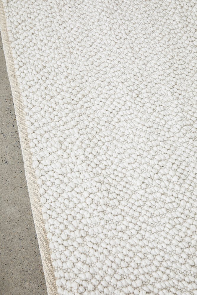 Rug Culture Boucle Rug - White - Image 4